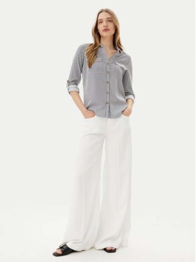 Vero Moda Koszula Bumpy 10275283 Granatowy Regular Fit