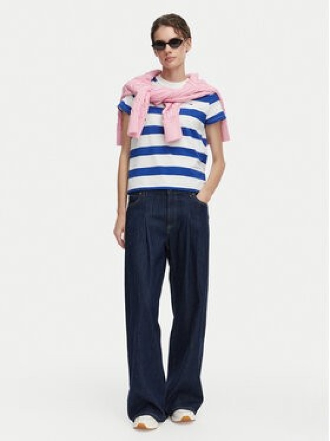 Tommy Jeans T-Shirt Flag DW0DW23801 Niebieski Regular Fit