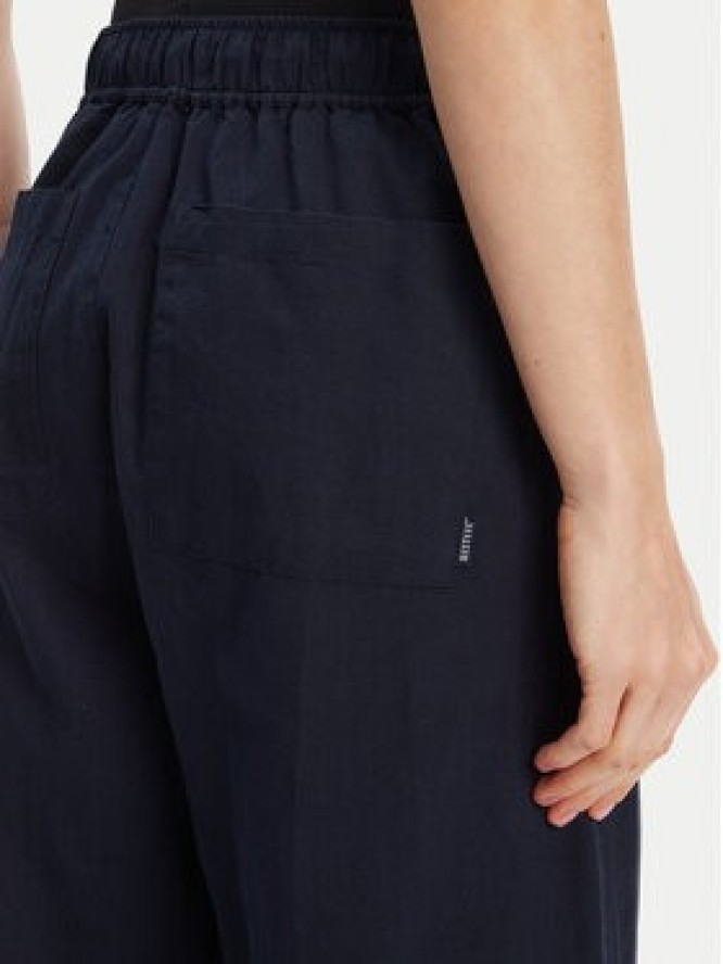 Mustang Spodnie materiałowe Tuscaloosa 1016583 Granatowy Wide Fit