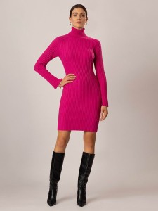 APART Sukienka dzianinowa w kolorze różowym rozmiar: 38