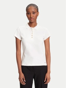 Tommy Hilfiger Polo Gold Button WW0WW45768 Écru Slim Fit