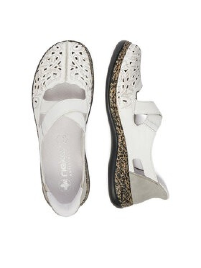 Rieker Półbuty CEO-46352-80 Biały