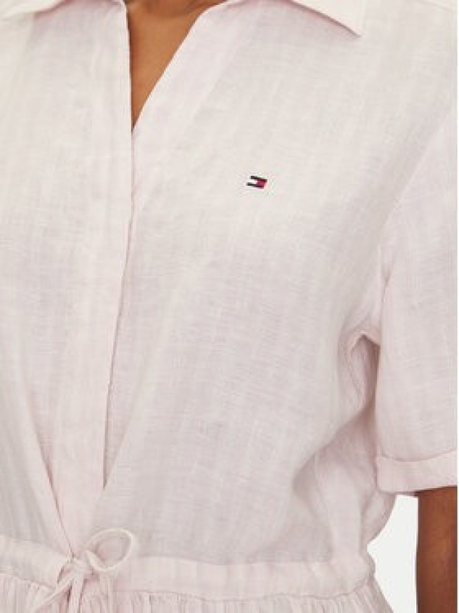 Tommy Hilfiger Sukienka koszulowa Ess WW0WW44672 Różowy Regular Fit