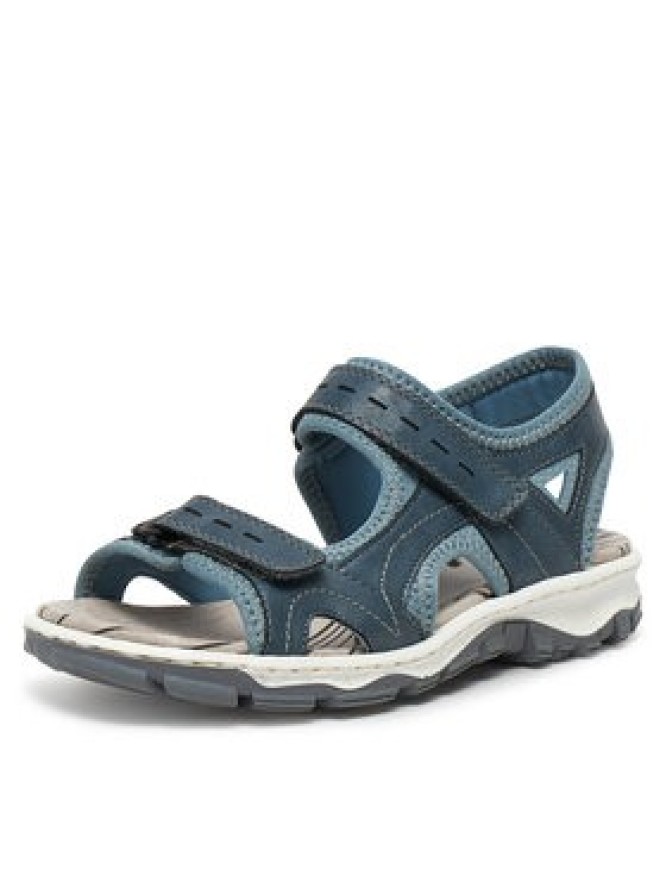 Rieker Sandały 68866-12 Niebieski