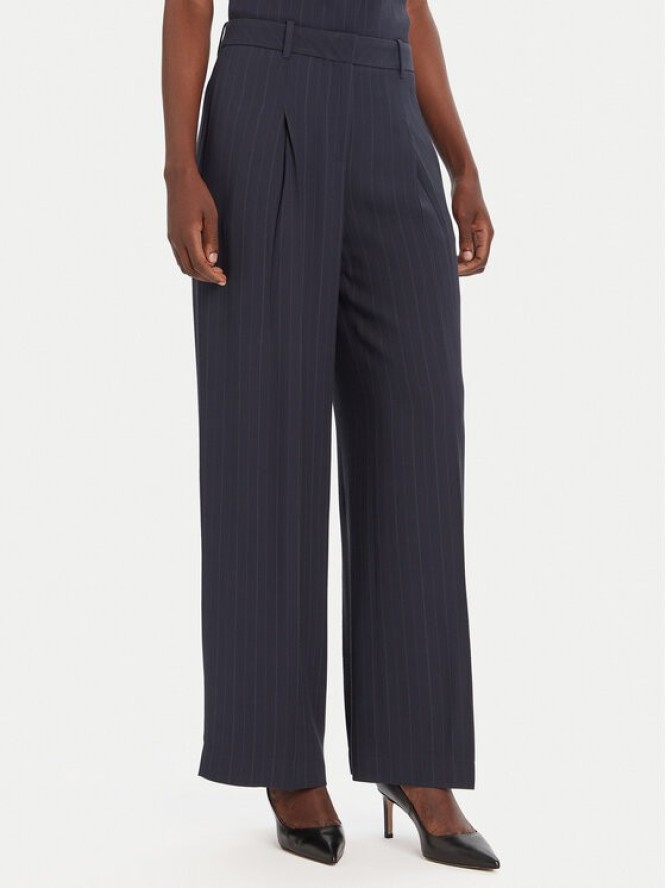 BOSS Spodnie palazzo Tiana4 50548479 Granatowy Regular Fit