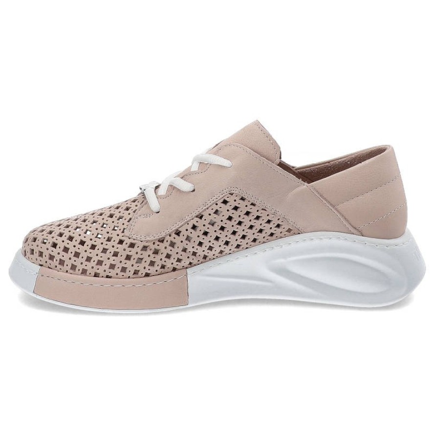 Różowe Półbuty Ravini Modne Buty Damskie