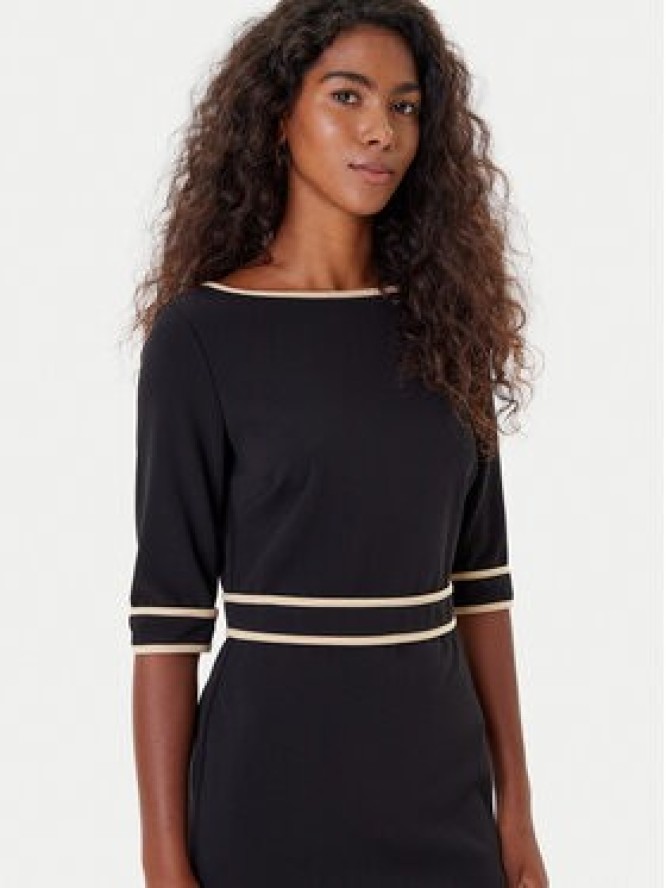 Rinascimento Sukienka koktajlowa CFC0125391003 Czarny Slim Fit