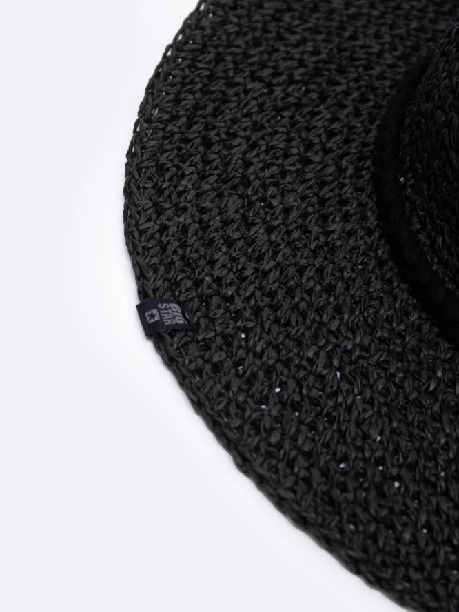 Kapelusz damski czarny Rastia 906