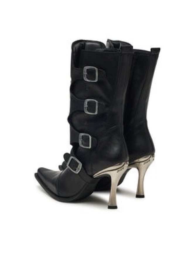 NEW ROCK Botki M-9373N-C1 Czarny