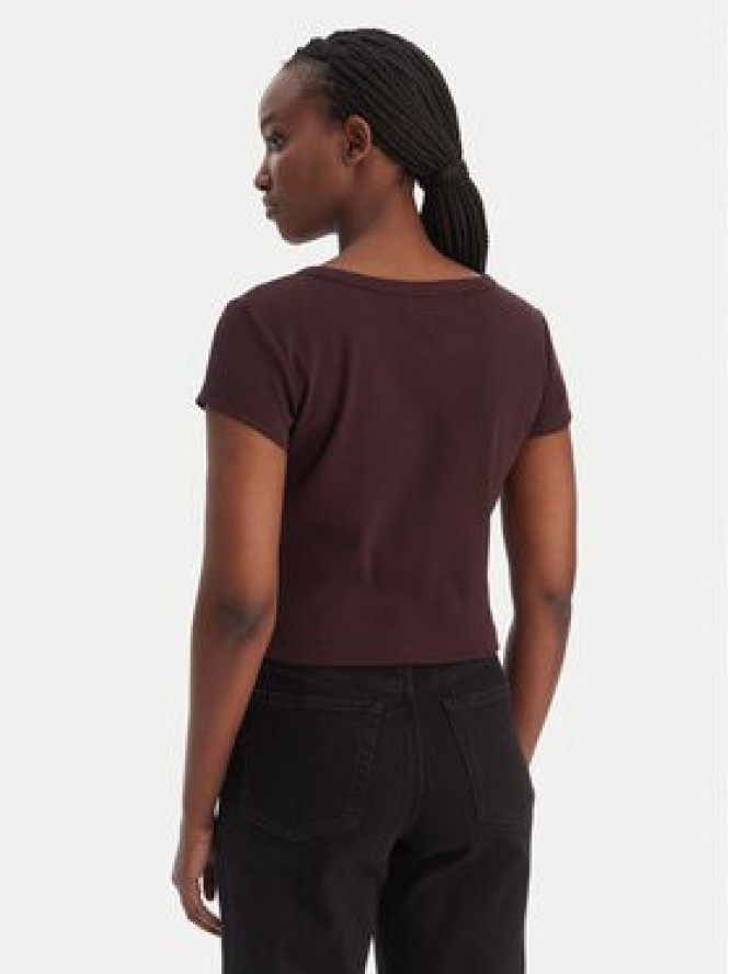 Calvin Klein Jeans T-Shirt LV047C200G Brązowy Slim Fit