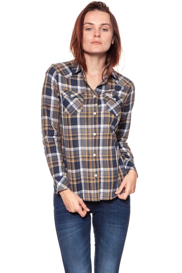 KOSZULA WRANGLER CHECK SHIRT DUSTY OLIVE W5240LU45 112129348