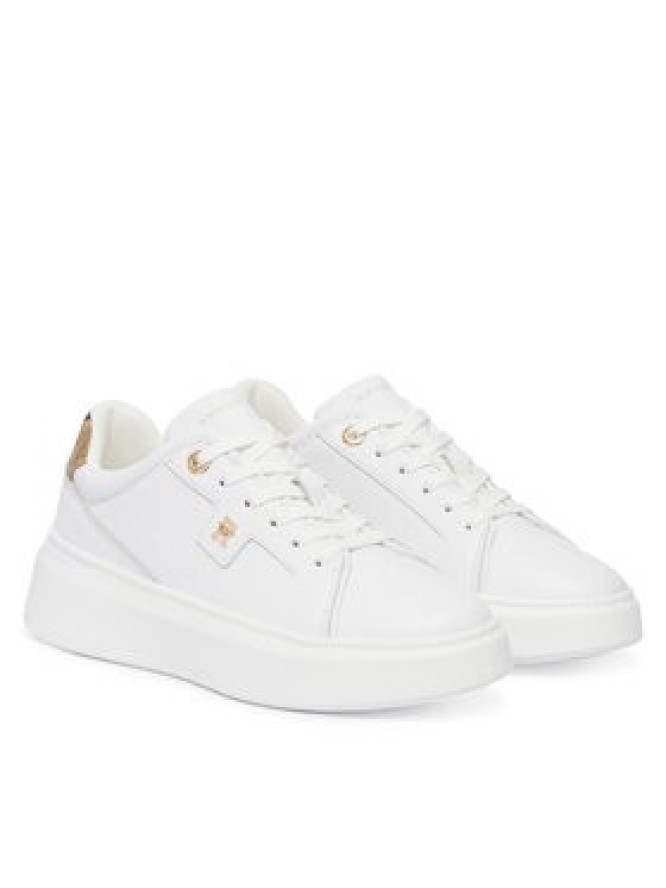 Tommy Hilfiger Sneakersy Chic Platform Snake FW0FW09456 Biały