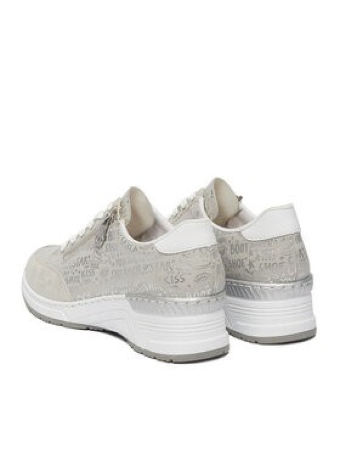Rieker Sneakersy N4316-90 Srebrny