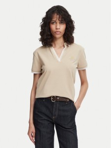 Beverly Hills Polo Club Polo P-SS26W-P0300 Beżowy Regular Fit