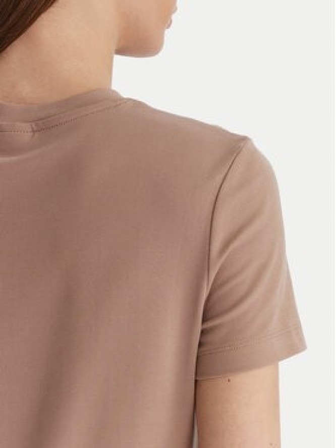 Guess T-Shirt V6GI06 K2967 Beżowy Regular Fit