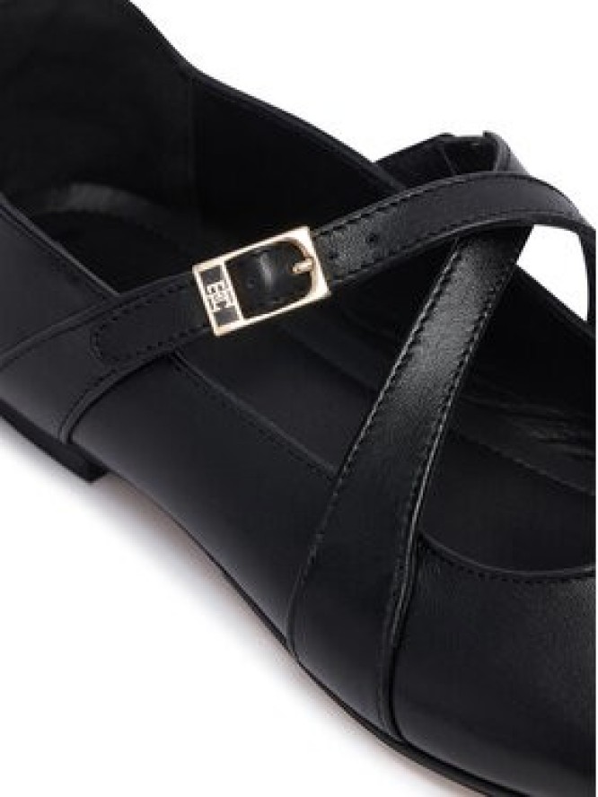 Tommy Hilfiger Baleriny Th Buckle Cross Strap Maryjane FW0FW09431 Czarny