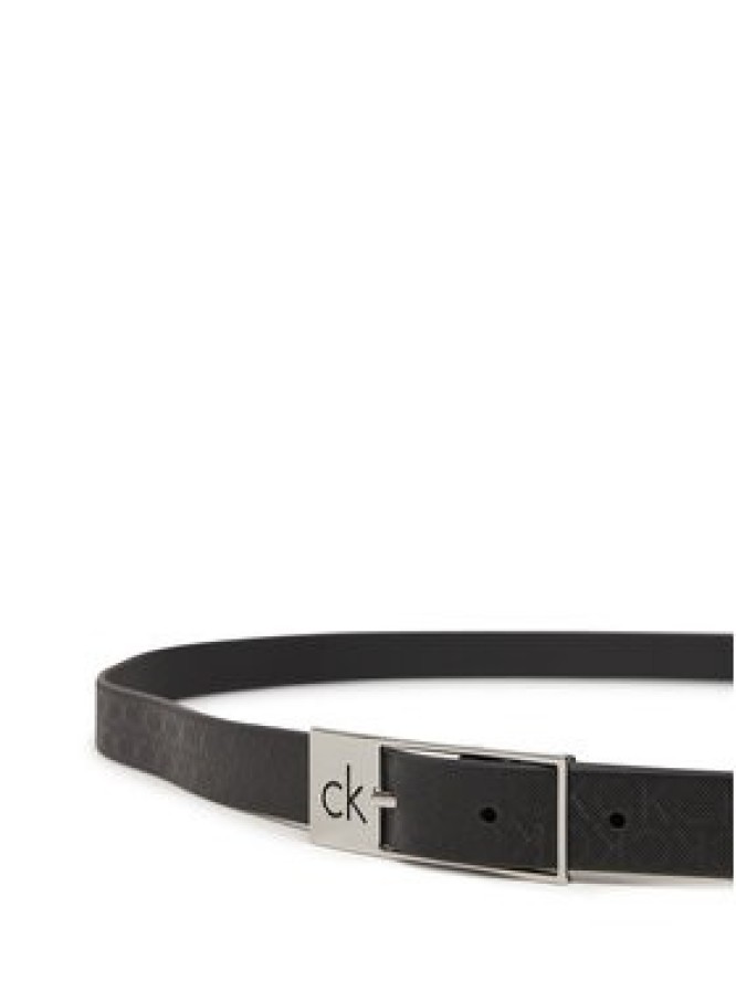 Calvin Klein Pasek Damski Ck Cut Square Buckle 2.0_Mono K60K613243 Czarny