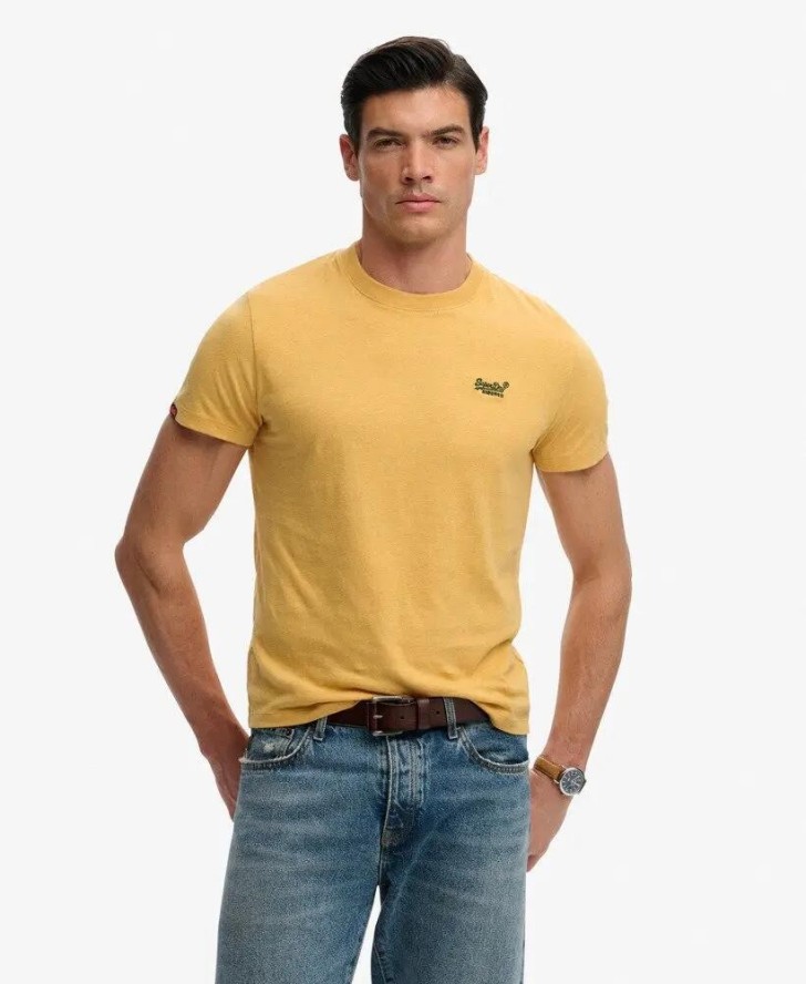 superdry Koszulka Essential Logo z bawełny organicznej – slim fit