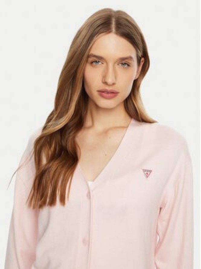 Guess Jeans Sweter W4BR16 Z3HO2 Różowy Regular Fit