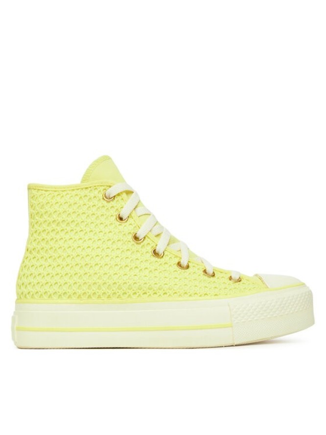 Converse Trampki Chuck Taylor All Star Lift Platform Knit A14967C Żółty