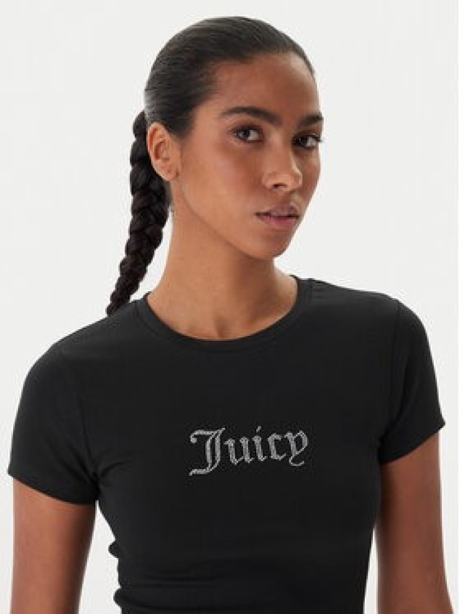 Juicy Couture T-Shirt Esme JCWCT225323 Czarny Slim Fit