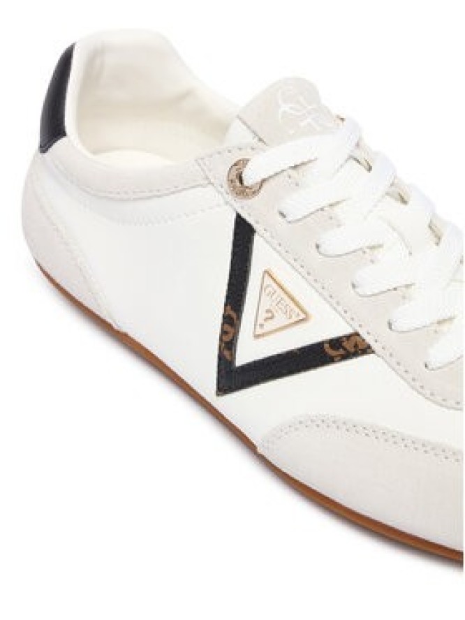 Guess Sneakersy Relli FLTREL LEA12 Kremowy