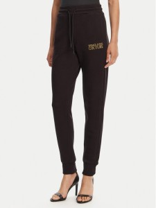 Versace Jeans Couture Spodnie dresowe 78HAAT06 Czarny Regular Fit