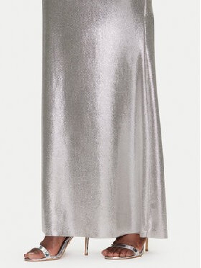 Rinascimento Sukienka wieczorowa CFC0019900002 Srebrny Regular Fit