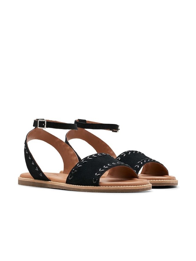 Clarks Skórzane sandały "Maritime May" w kolorze czarnym rozmiar: 37,5