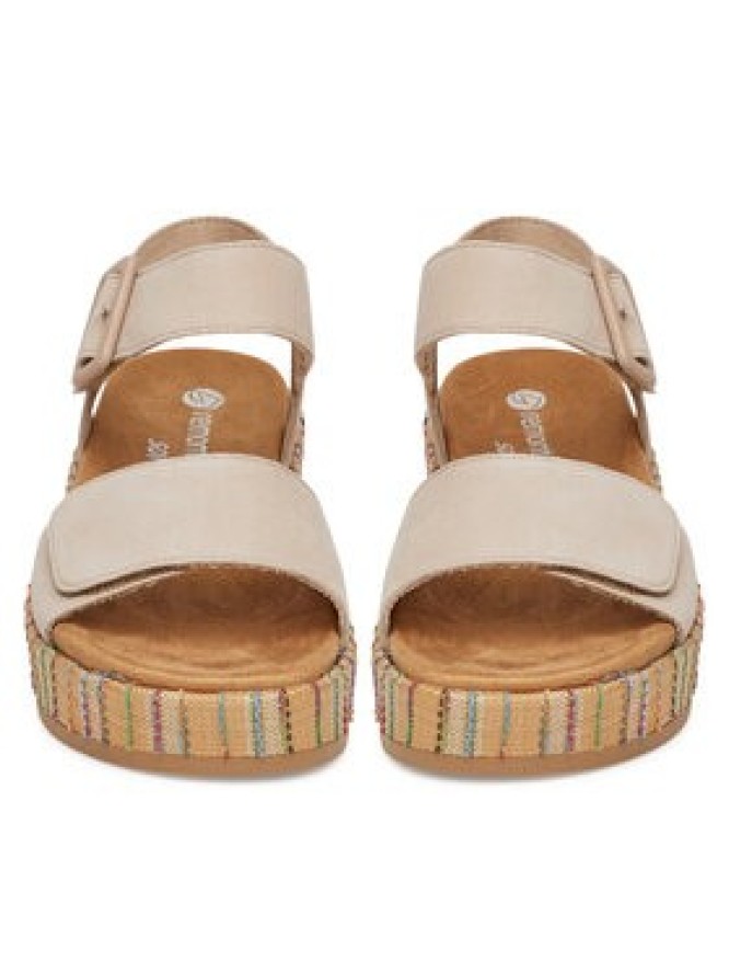 Remonte Sandały D1N54-60 Beżowy