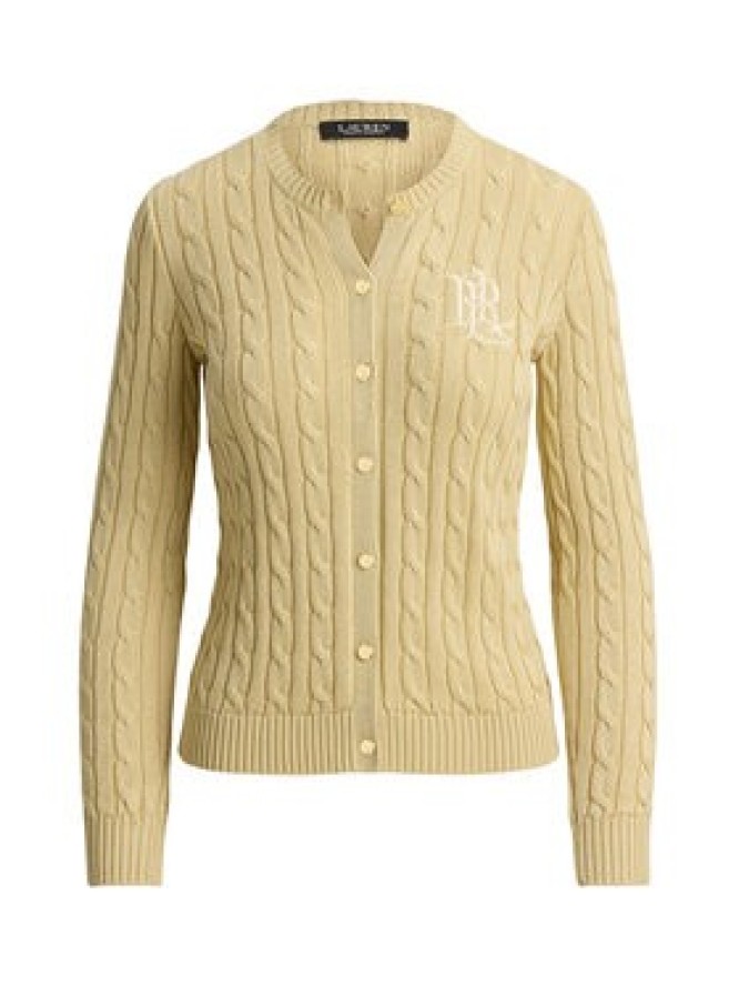LAUREN RALPH LAUREN Kardigan Cable 200P14040501 Beżowy Regular Fit