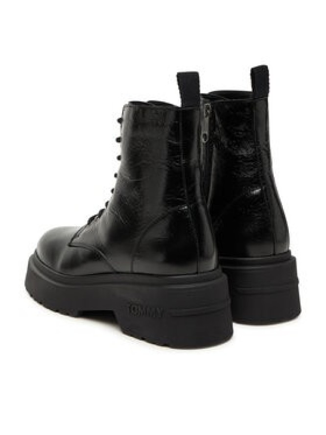 Tommy Jeans Trzewiki Tjw Chunky Shiny EN0EN02848 Czarny