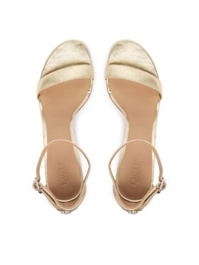 LAUREN RALPH LAUREN Sandały Allie Mid 802978207002 Złoty