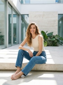 Body bez rękawów - kremowy