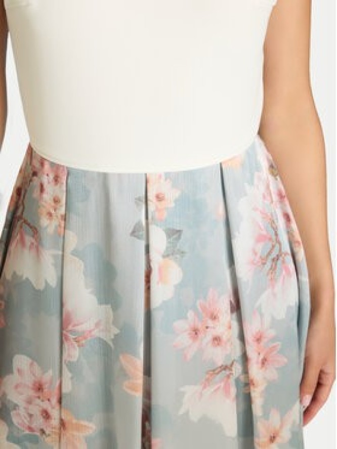 Swing Sukienka koktajlowa 5AK14200 Błękitny Regular Fit