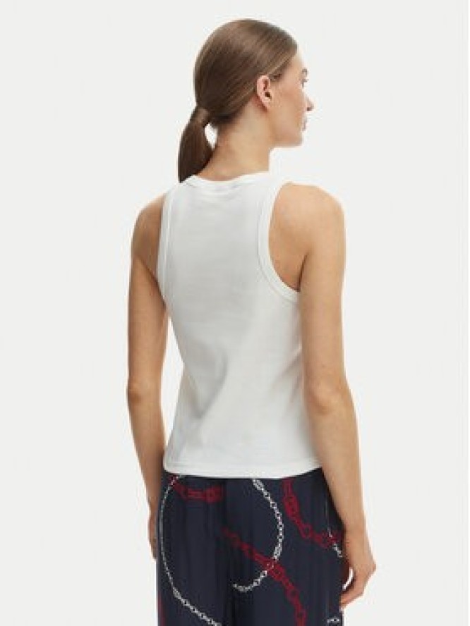 Tommy Hilfiger Top WW0WW49251 Écru Slim Fit