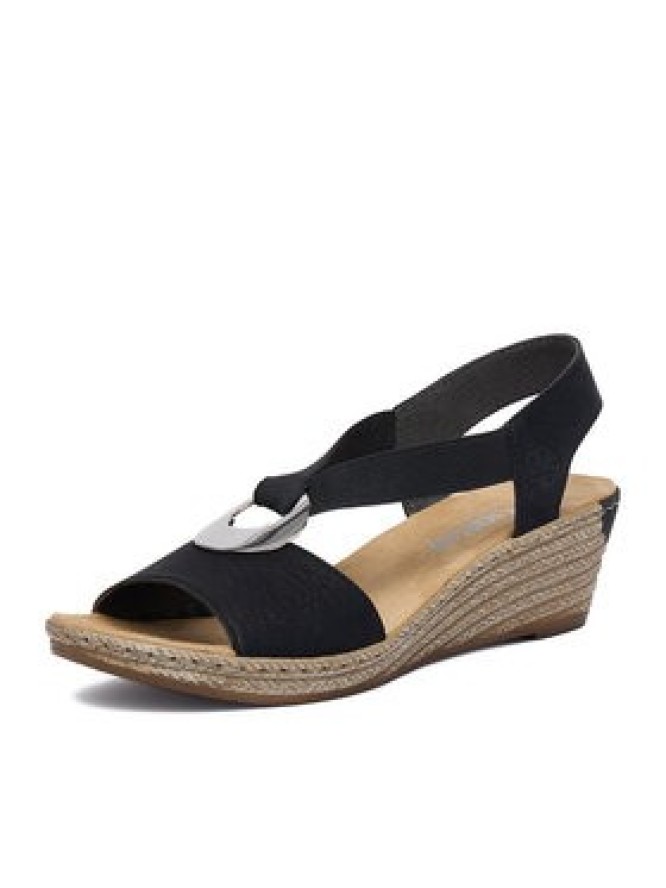 Rieker Sandały CEO-624H6-00 Czarny