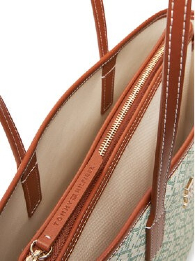 Tommy Hilfiger Torebka Th Monoplay Leather Mini Tote AW0AW17415 Zielony