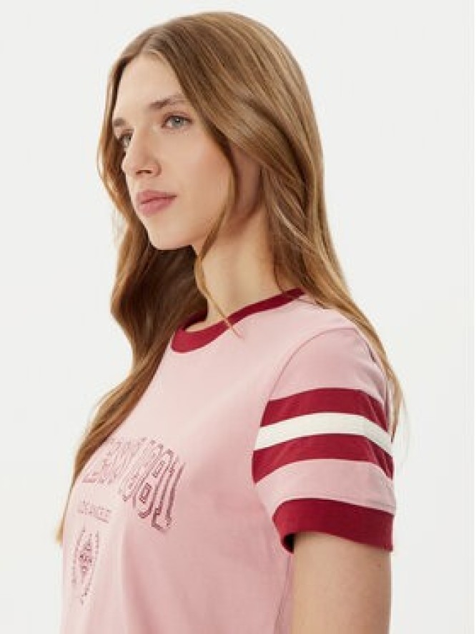 Guess T-Shirt V5RI00 KA260 Różowy Regular Fit