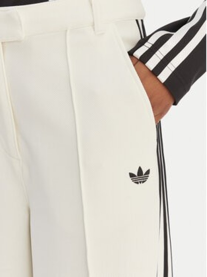 adidas Spodnie materiałowe Sport Tailored KC9089 Biały Wide Leg