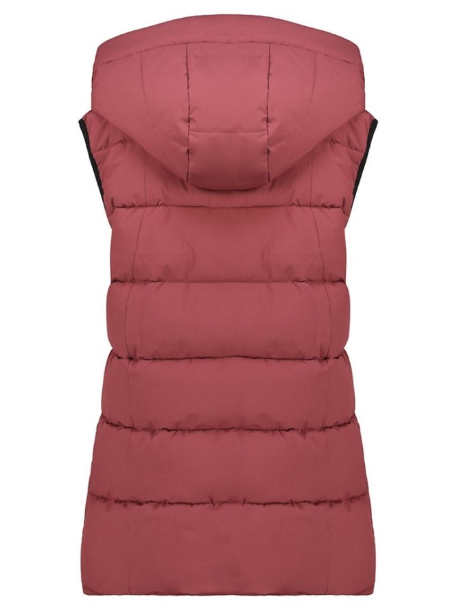 Geographical Norway Kamizelka pikowana "Dolbar" w kolorze bordowym rozmiar: S