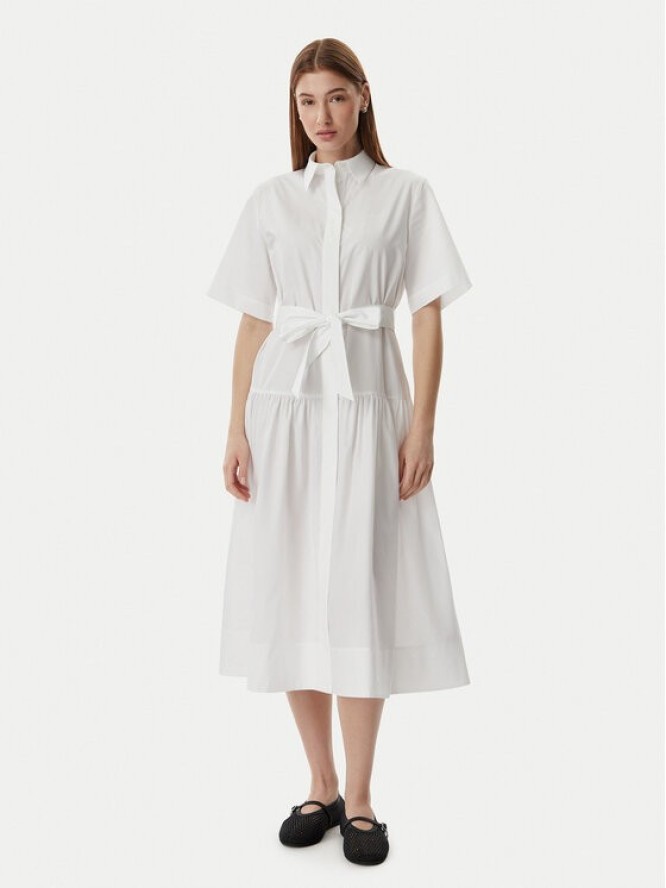 KARL LAGERFELD Sukienka koszulowa B2W13017 Biały Regular Fit