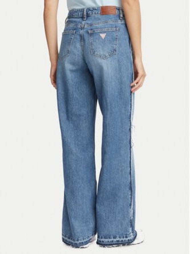 Guess Jeans Jeansy W6BA18 D1795 Niebieski Wide Leg