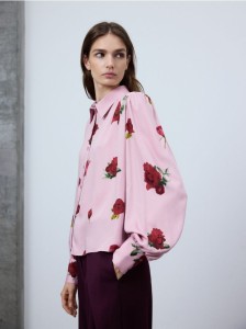 Koszula w kwiatowy wzór - wielobarwny