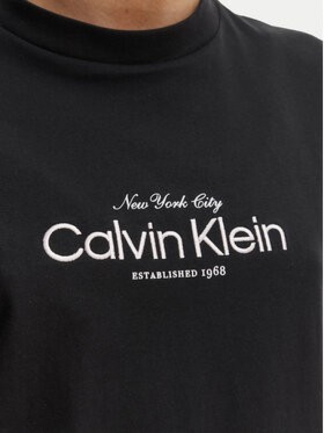 Calvin Klein Jeans T-Shirt NYC Logo LV047F810G Czarny Classic Fit