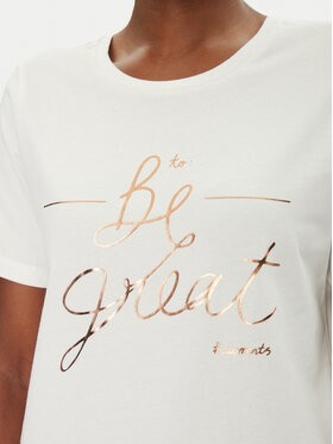 Fransa T-Shirt 20615334 Biały Regular Fit