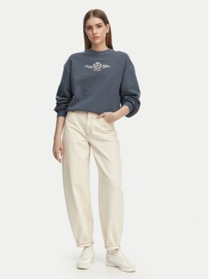 Tommy Hilfiger Bluza Crest Embroidery WW0WW48733 Granatowy Relaxed Fit