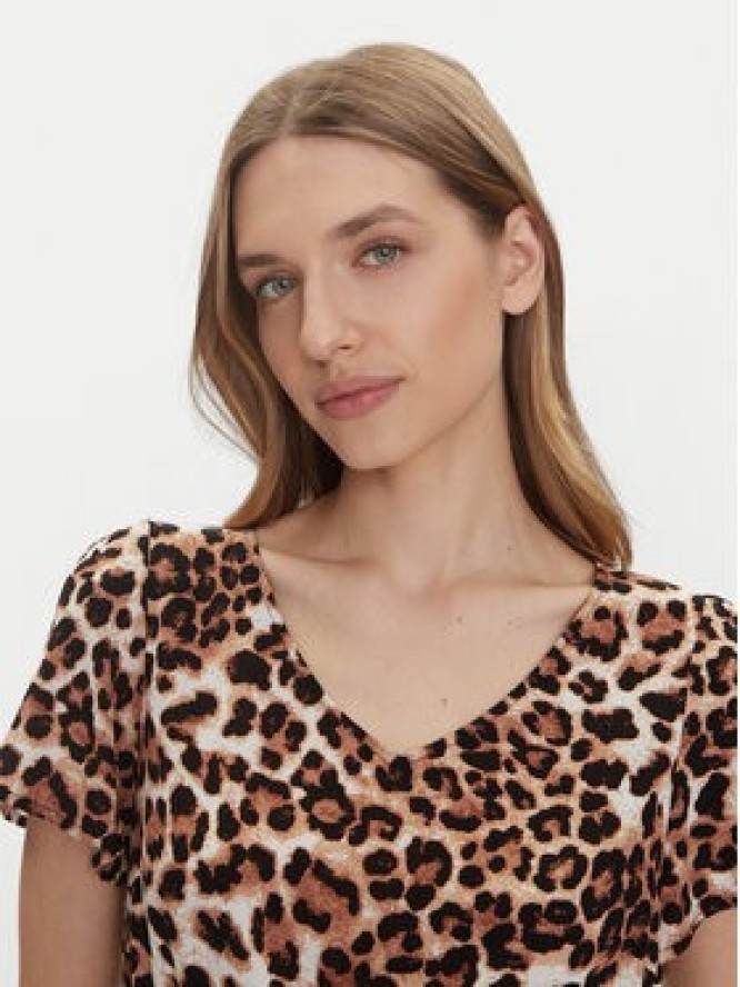 Vero Moda Sukienka codzienna Easy Joy 10307990 Brązowy Regular Fit