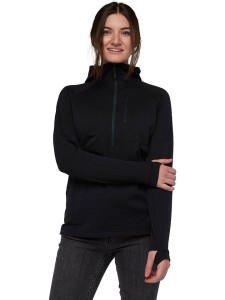 Black Diamond Kurtka polarowa "Coefficient QZ" w kolorze czarnym rozmiar: S