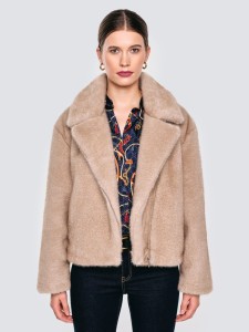 Kurtka damska futerko beżowa Godivasa 800